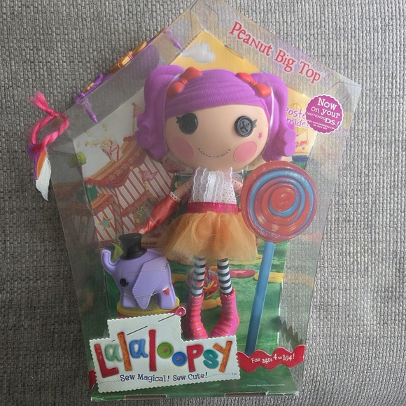 lalaloopsy Other - Lalaloopsy Peanut Big Top Original Full Size 12" Doll W/ Purple Elephant Flaw